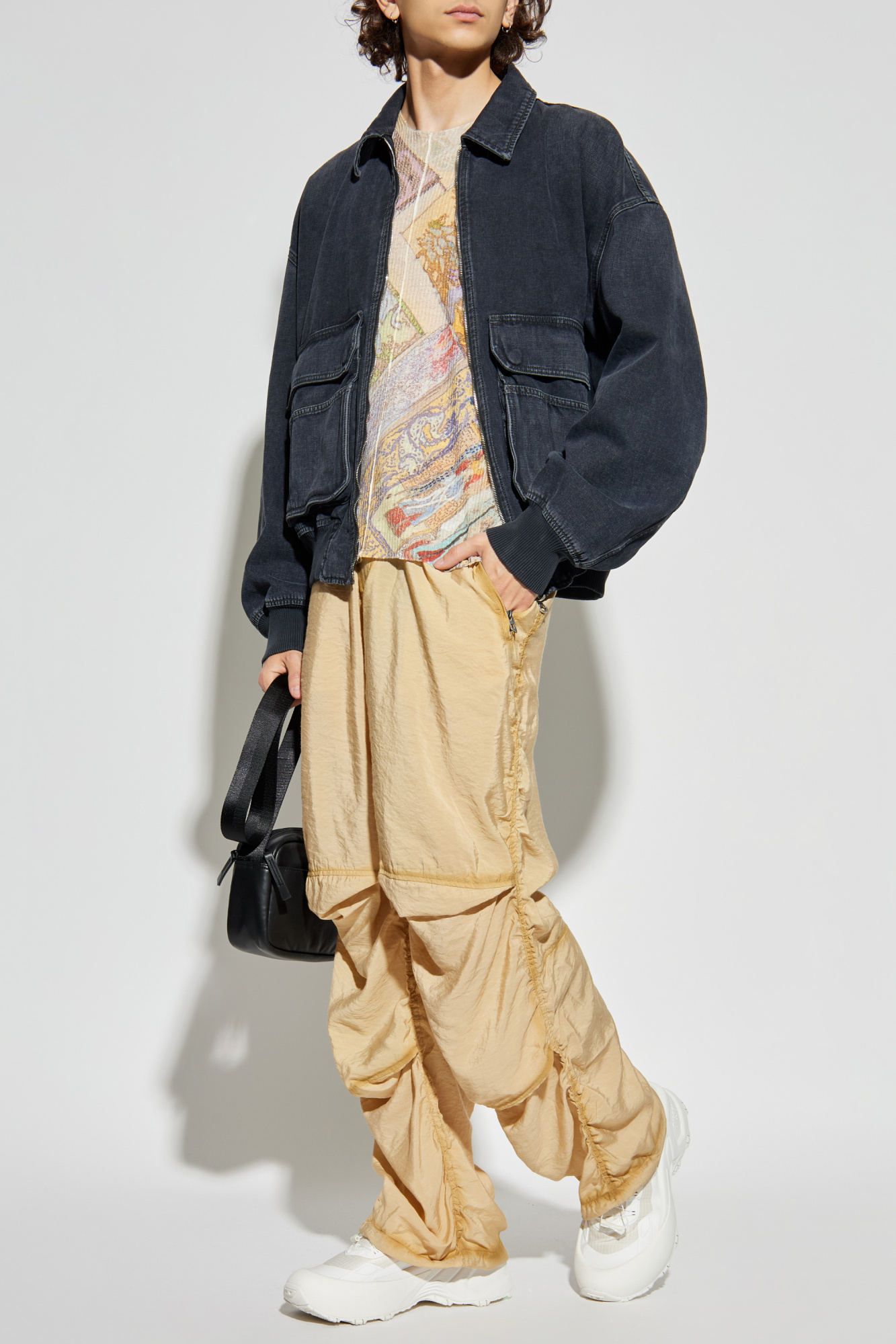 【DIESEL】K-Oberto Black K-Zackary logo-plague jumper Diesel - men - DIESEL